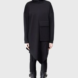 Killstar Sinistrae longline hoodie black sweater winter